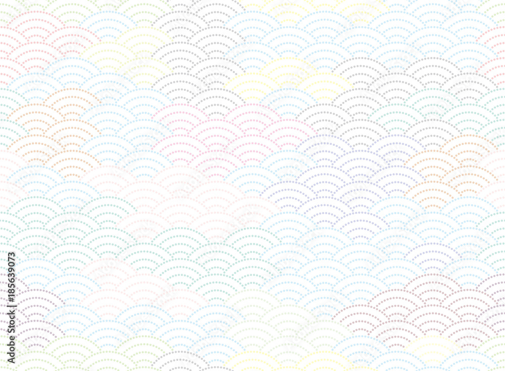 淡い色の青海波文様 和風の背景素材 Stock Vector Adobe Stock 淡い色の青海波文様 和風の背景素材 Stock Vector Adobe Stock