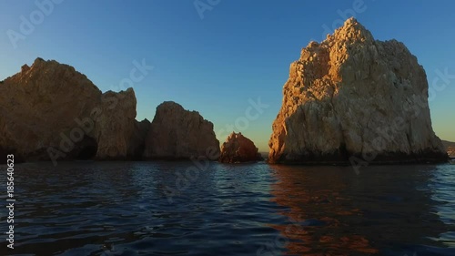 boating in Cabo during sunset