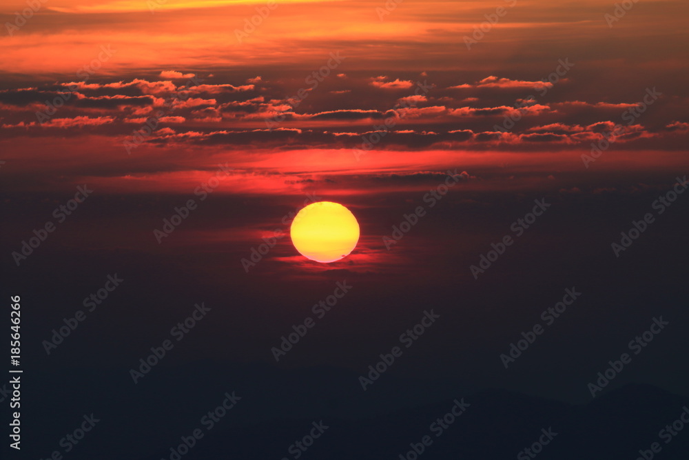 sunrise in Thailand