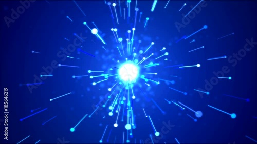 Wallpaper Mural Bright Particle Emitting Light Effect Animation - Loop Blue Torontodigital.ca