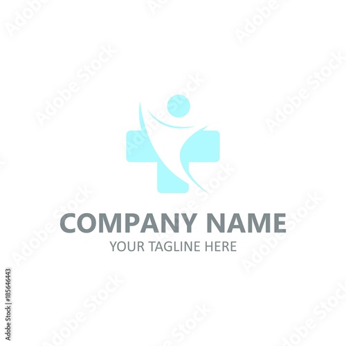 Medical logotype vector emblem healcare design illustration