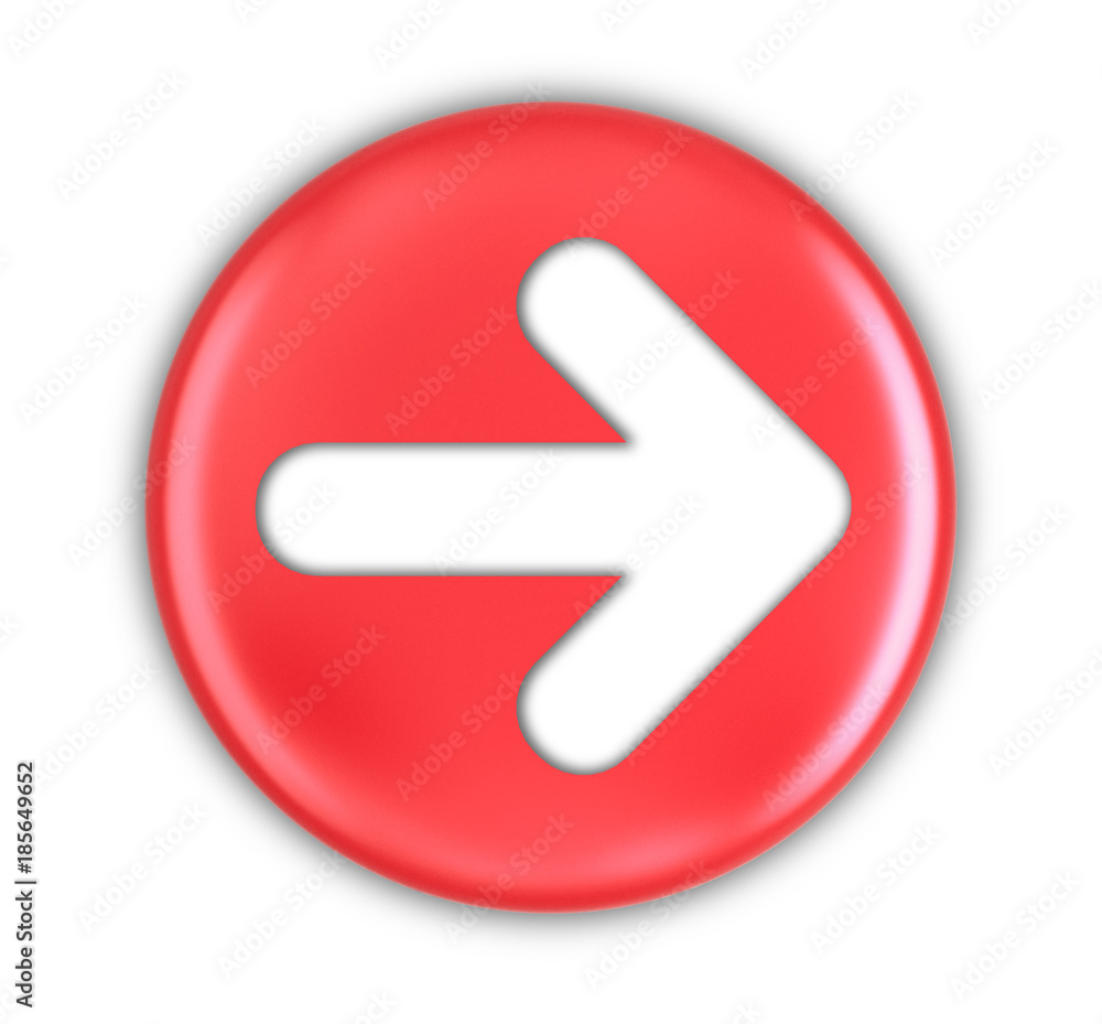 Button with arrow sign. Image with clipping path Button with arrow sign. Image with clipping path