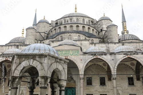 Detail of the Blue Mosque in Istanbul, Turkey.