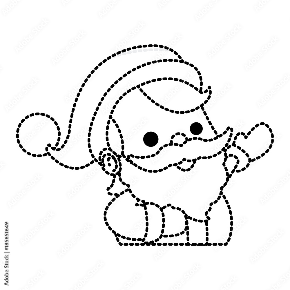 Cute santa claus cartoon face icon vector illustration graphic design Cute santa claus cartoon face icon vector illustration graphic design
