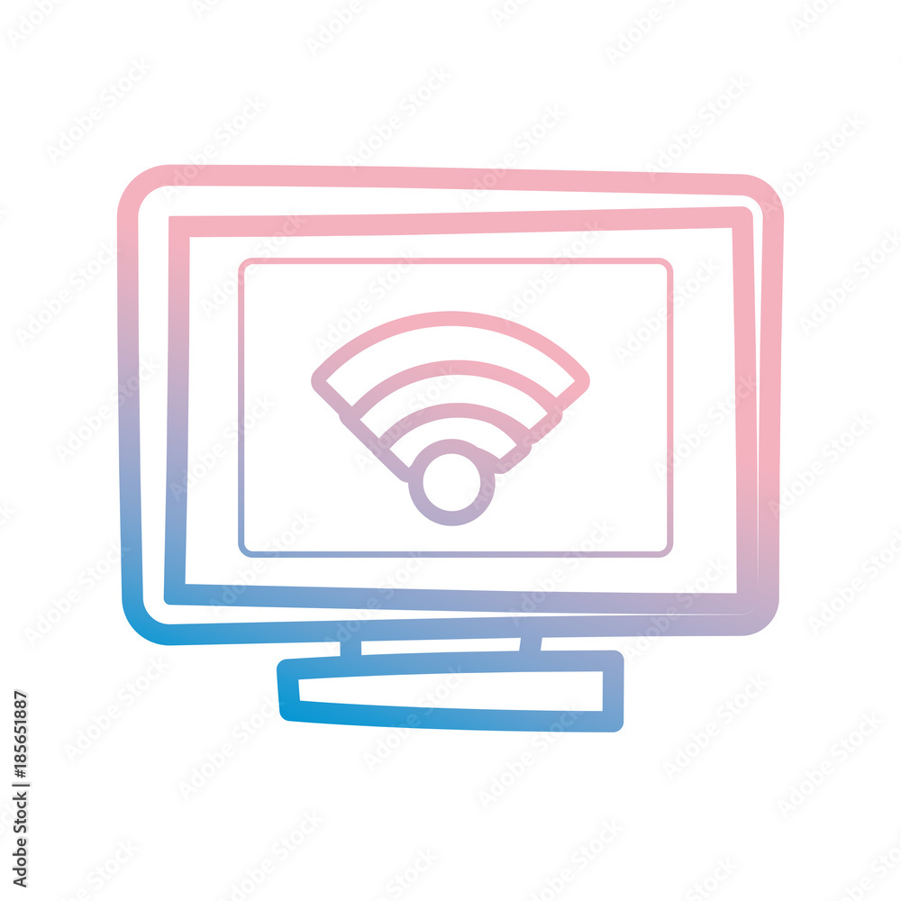 Wifi symbol on pc scree