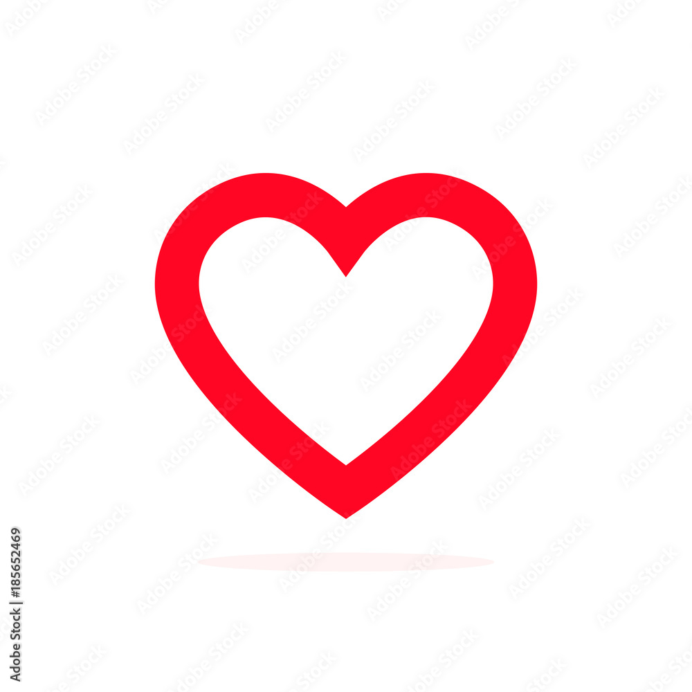Vector illustration of a heart isolated on a white background. Vector illustration of a heart isolated on a white background.