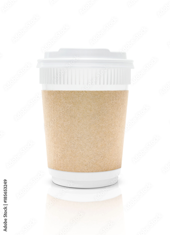 blank packaging plastic coffee cup to go isolated on white background blank packaging plastic coffee cup to go isolated on white background