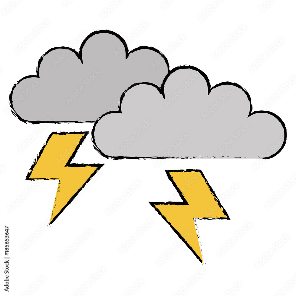 clouds storm electric icon vector illustration design clouds storm electric icon vector illustration design