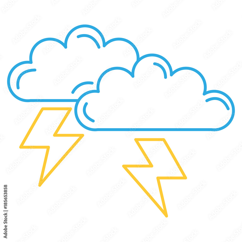 clouds storm electric icon vector illustration design clouds storm electric icon vector illustration design