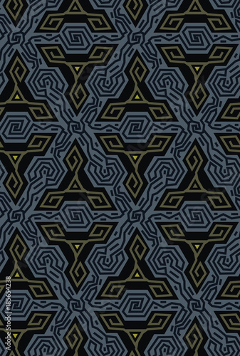 Wallpaper Mural Geometric optical illusion vibration design.Triangles colors seamless pattern. Torontodigital.ca