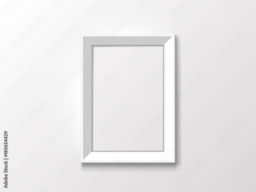 white picture frame on white wall white picture frame on white wall