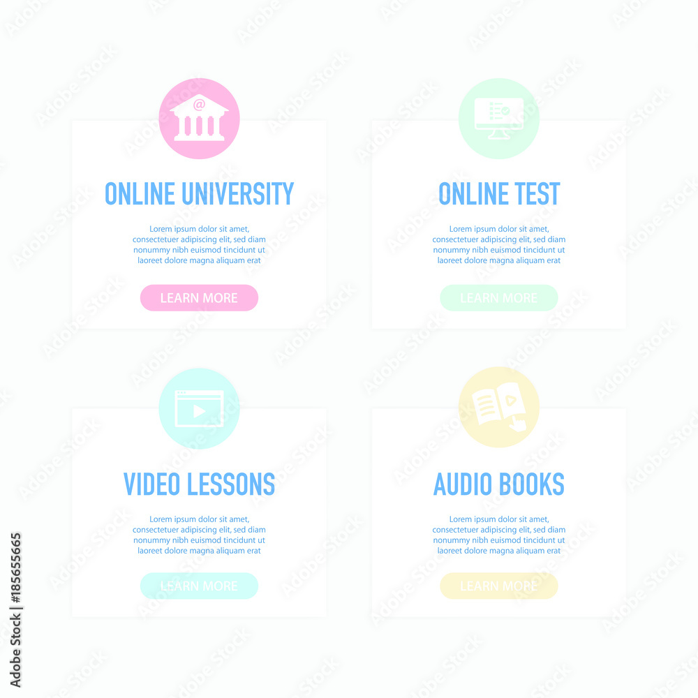 Fototapeta premium Online Education Concept