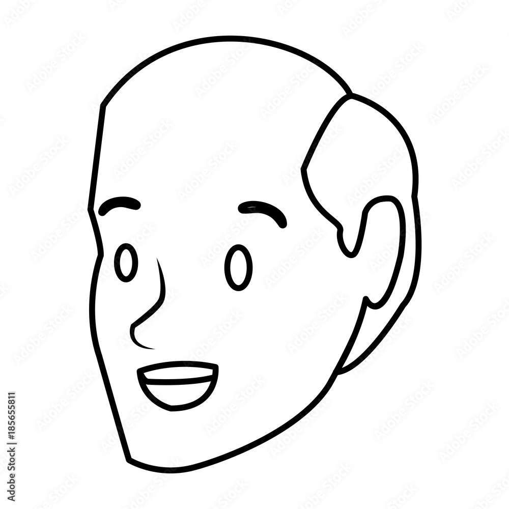 Man face cartoon icon vector illustration graphic design Man face cartoon icon vector illustration graphic design