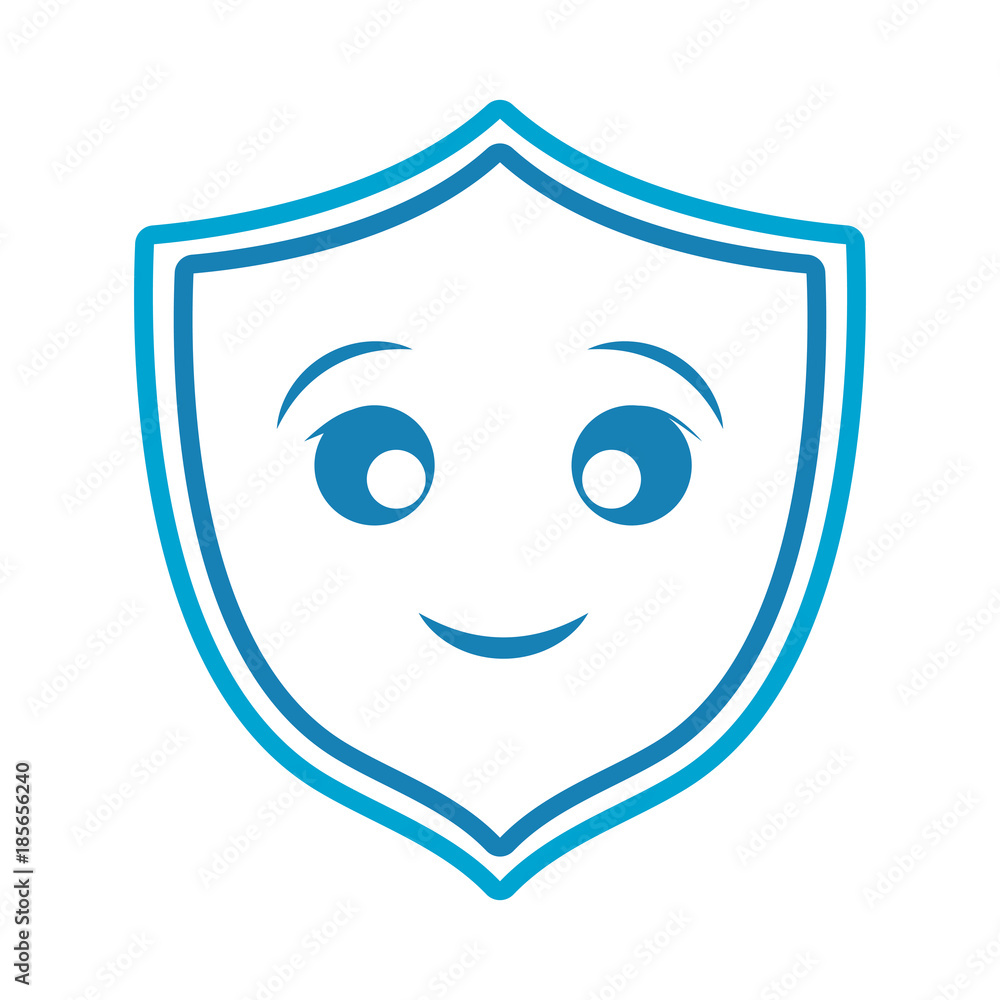 kawaii shield icon kawaii shield icon