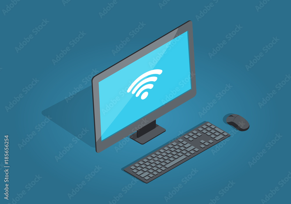 Wireless Connection Computer Accessories Cartoon Wireless Connection Computer Accessories Cartoon