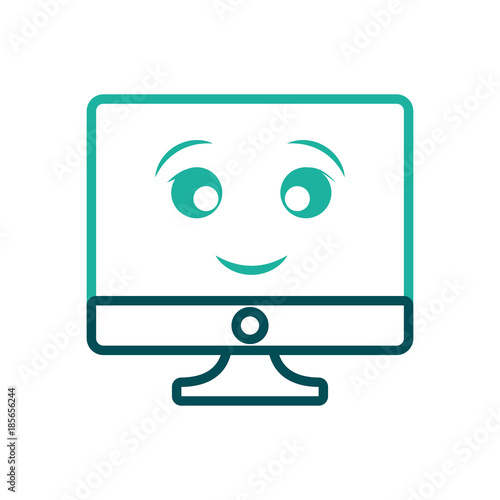 kawaii computer icon