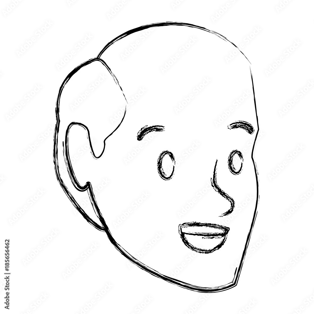 Man face cartoon icon vector illustration graphic design Man face cartoon icon vector illustration graphic design