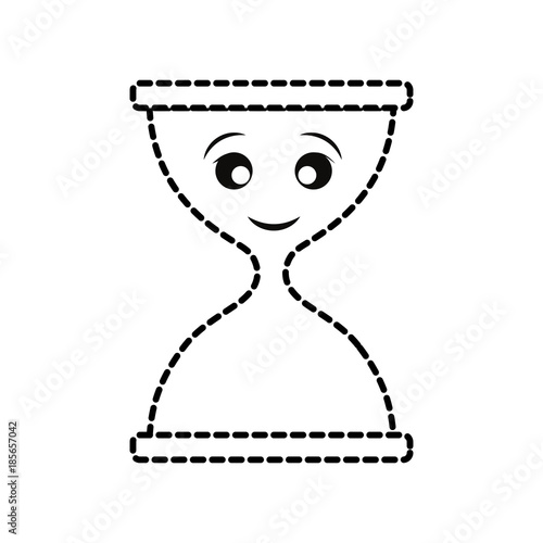 kawaii hourglass icon photo