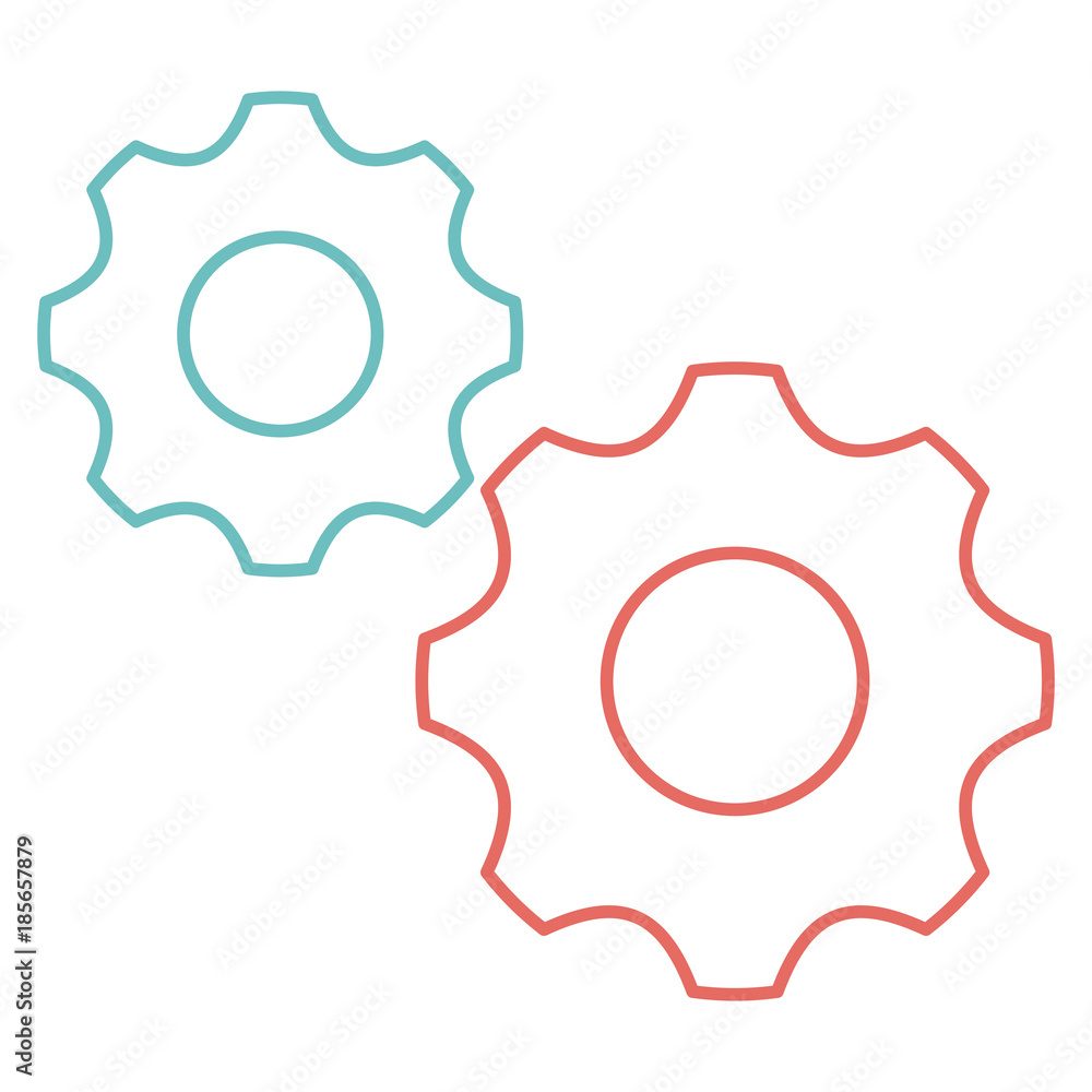 gear machine isolated icon vector illustration design