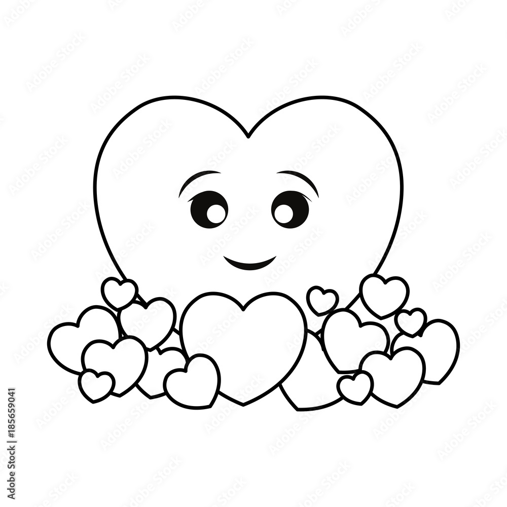 kawaii hearts design concept kawaii hearts design concept