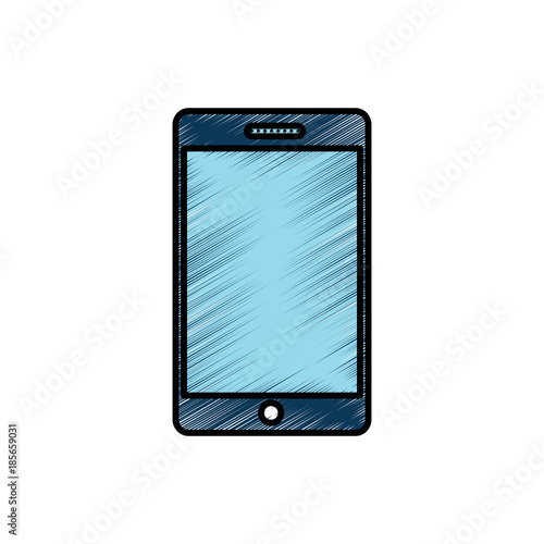 mobile phone gadget technology digital vector illustration drawing image
