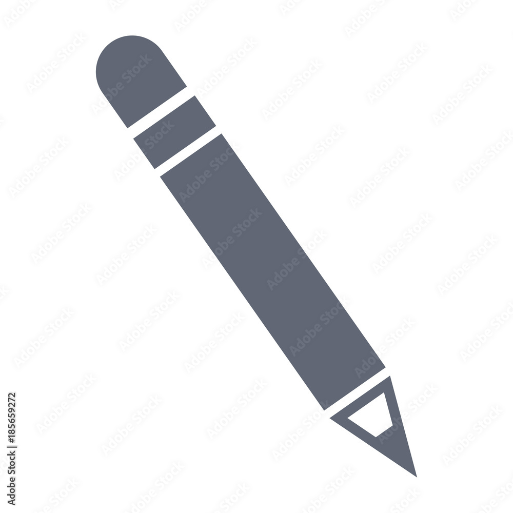 Wooden pencil symbol icon vector illustration graphic design Wooden pencil symbol icon vector illustration graphic design