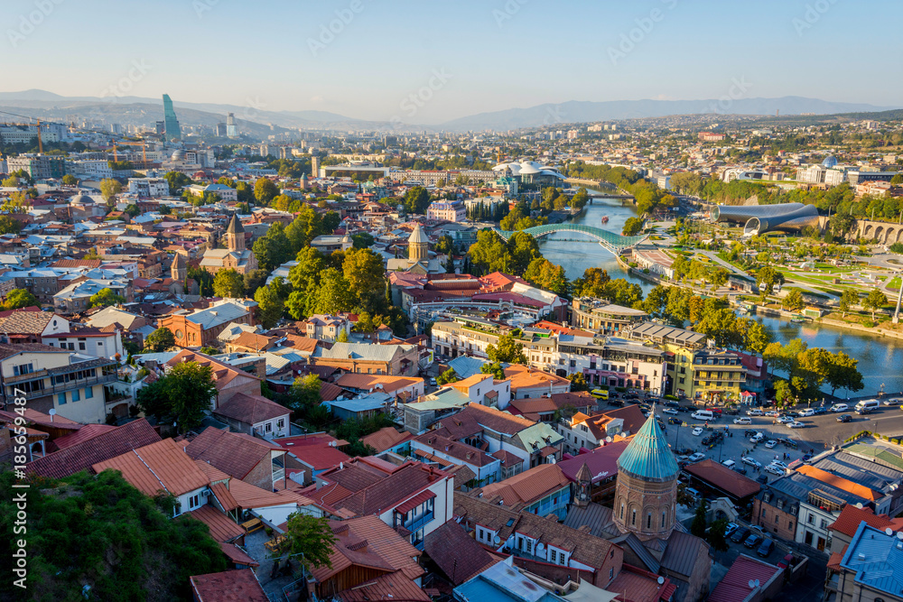 View over Tbilisi skyline, Georgia