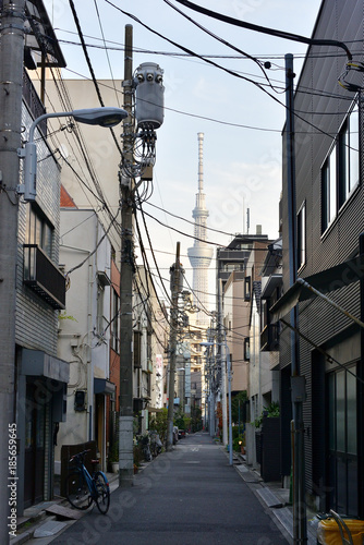 Tokyo Sky Tree from street