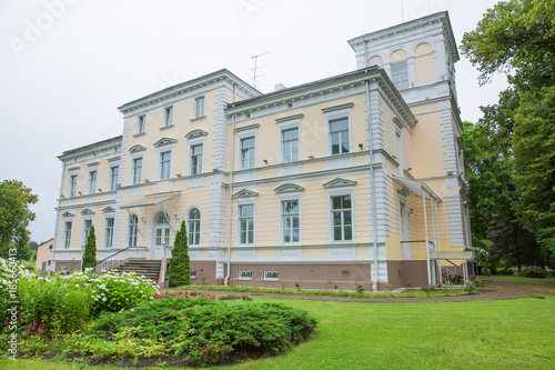 City Igate, old castle in Latvia. Nature and fresh air. photo