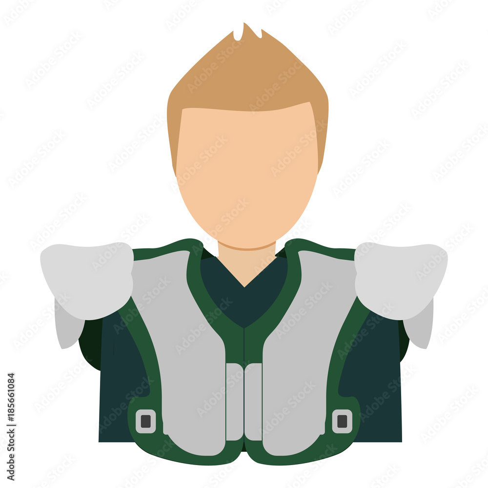 american football player man vector illustration american football player man vector illustration