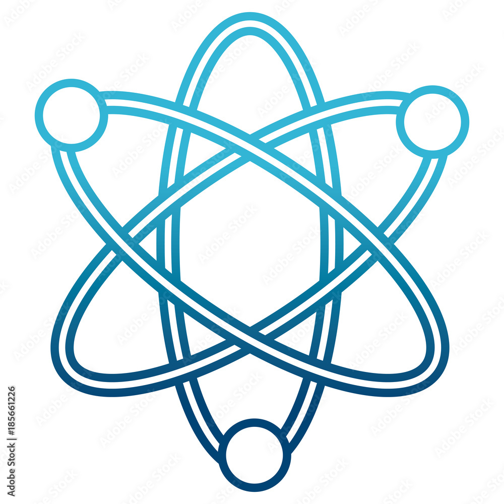 Atom science symbol icon vector illustration graphic design Atom science symbol icon vector illustration graphic design