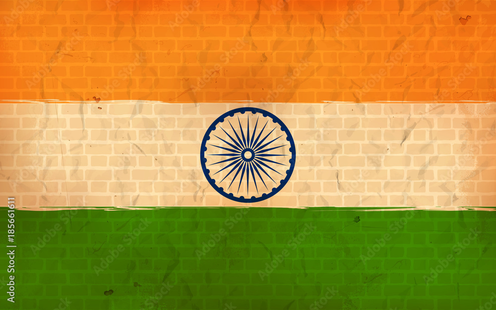Tricolor Indian Flag background for Republic  and Independence Day of India