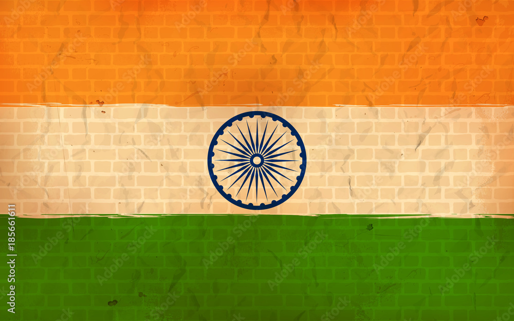 Tricolor Indian Flag background for Republic and Independence Day of ...