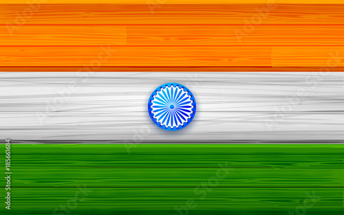 Tricolor Indian Flag background for Republic  and Independence Day of India