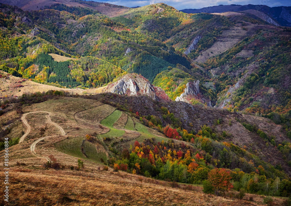 autumn landscape in the mountains - Romania