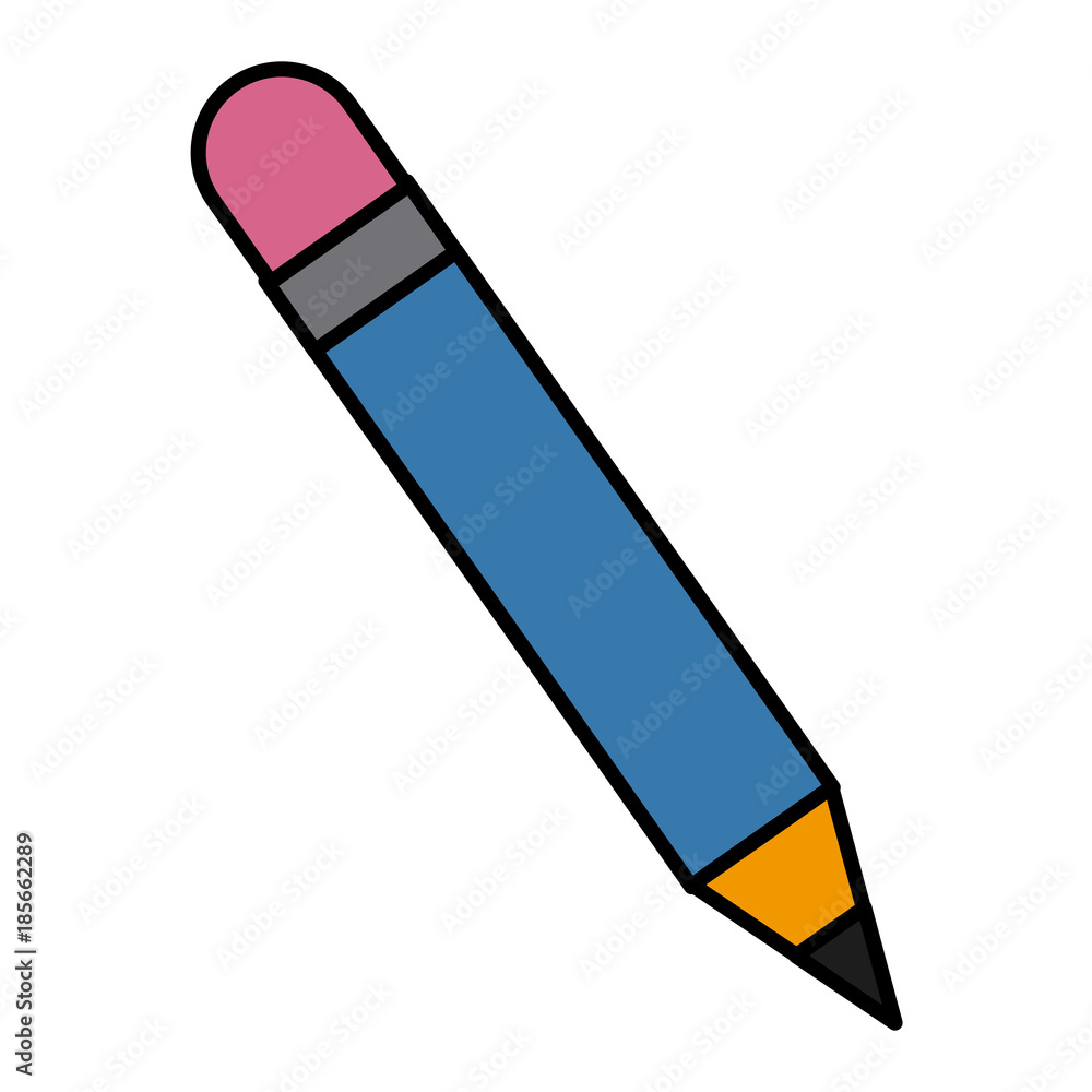 Wooden pencil symbol icon vector illustration graphic design Wooden pencil symbol icon vector illustration graphic design