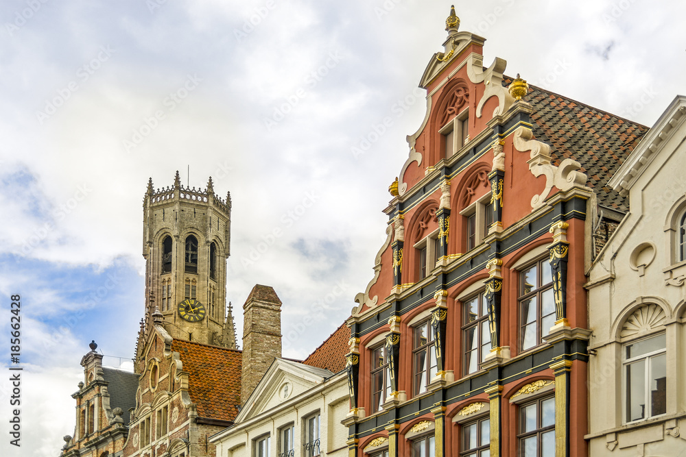 Urban landscape in Bruges, Belgium