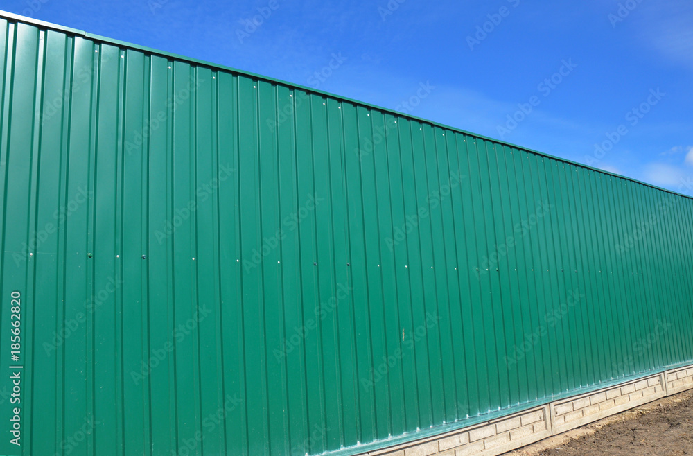 Green Metal Fence Panels and metal fence panel profiles.