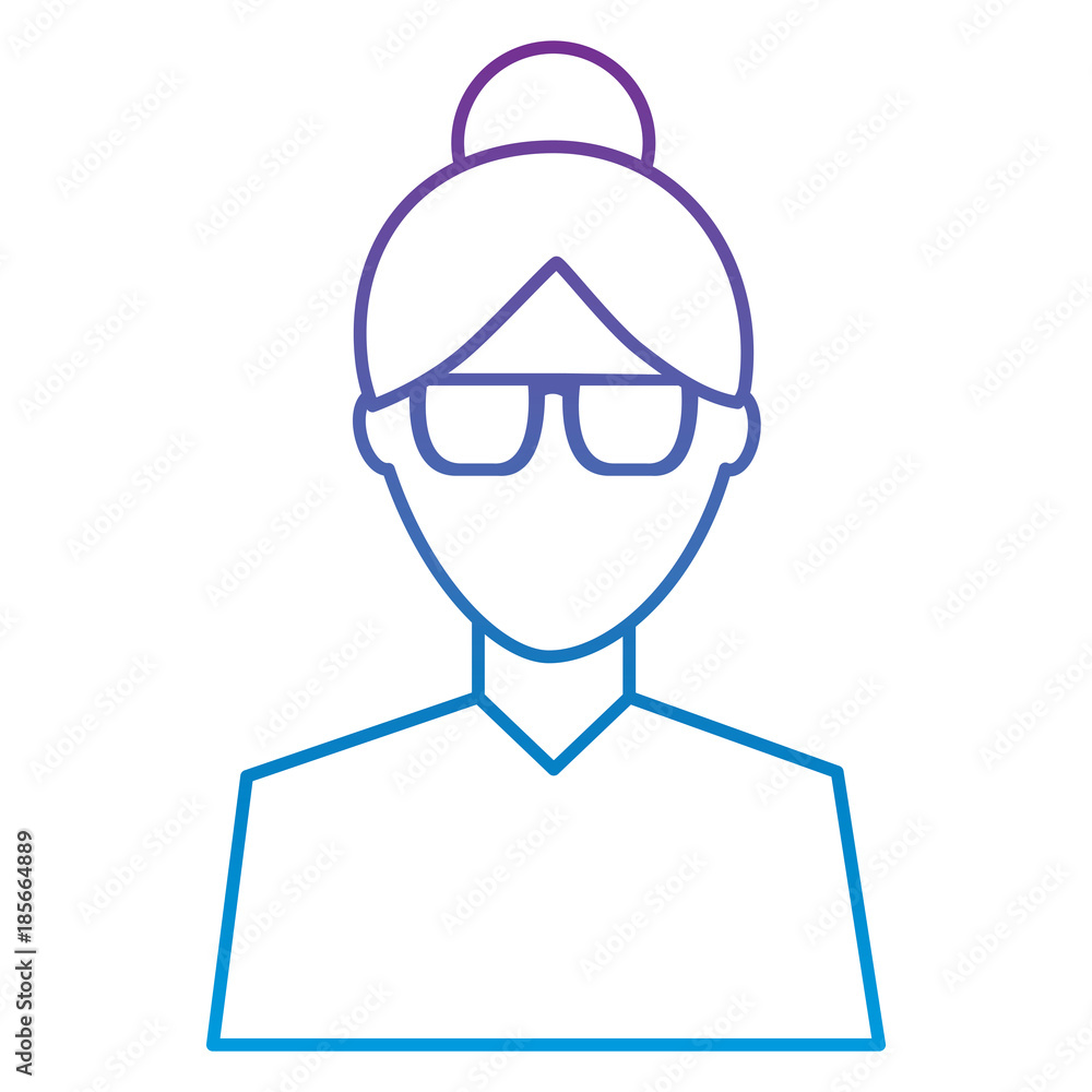 female avatar portrait character woman vector illustration outline color image female avatar portrait character woman vector illustration outline color image
