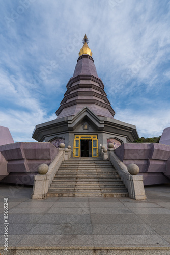 Phramahathat Napaphol Bhumisiri Pagoda at Doi Inthanon National Park, Chiangmai, Thailand. photo