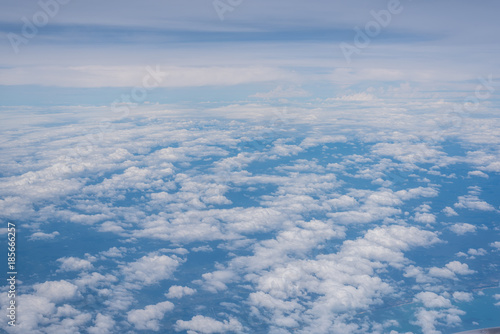 cloud view from airplane