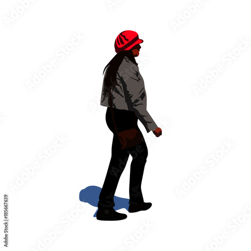 Tableau sur toile red cap