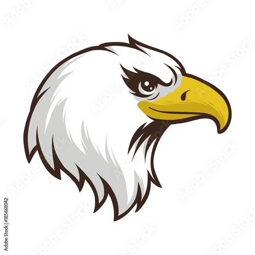 Eagle Head Mascot Vector Logo