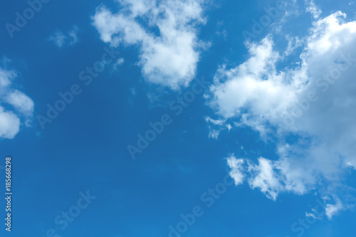 Blue sky and cloud scape. wide angle shot.