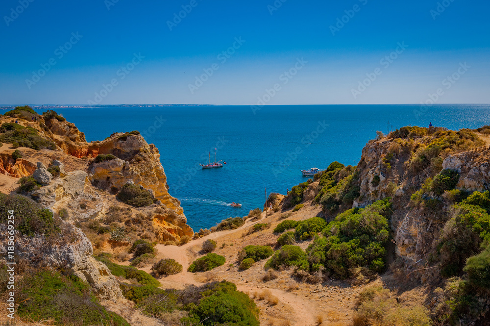 Portugal, Cabo de Sao Vicente, the Most South Westerly point of Europe, cliffs and ocean