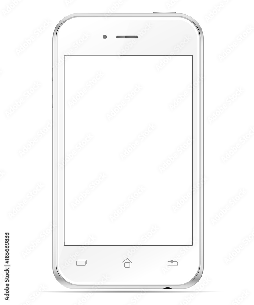 Mobile white phone. To present your application Mobile white phone. To present your application