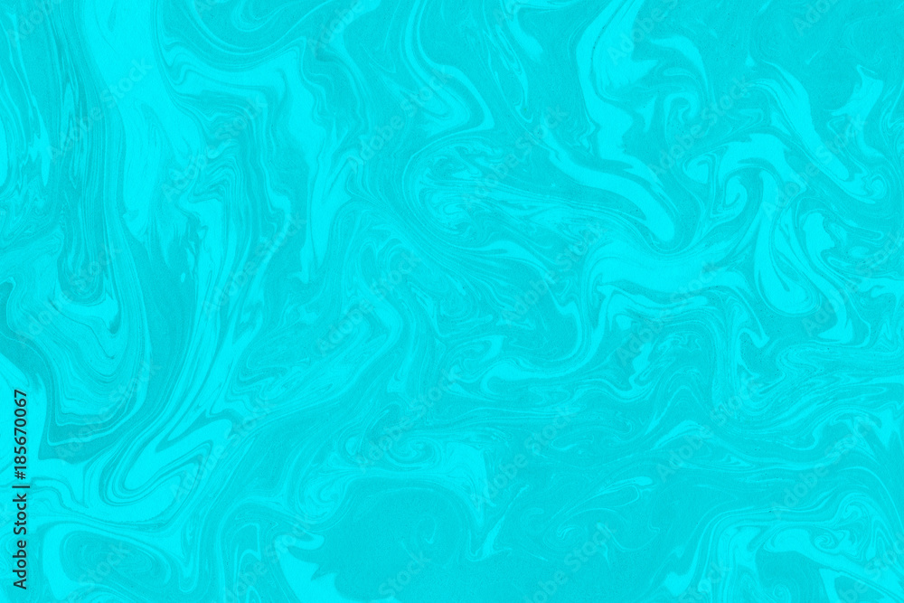 Suminagashi marble texture hand painted with cyan ink. Digital paper 1251 performed in traditional japanese suminagashi floating ink technique. Admirable liquid abstract background. Suminagashi marble texture hand painted with cyan ink. Digital paper 1251 performed in traditional japanese suminagashi floating ink technique. Admirable liquid abstract background.