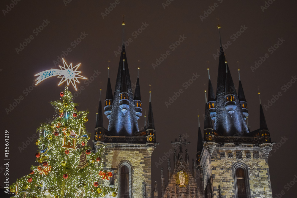 Obraz premium Christmas in Prague