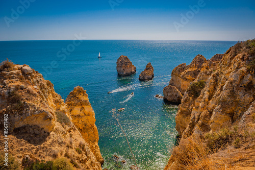 Portugal, Cabo de Sao Vicente, the Most South Westerly point of Europe, cliffs and ocean