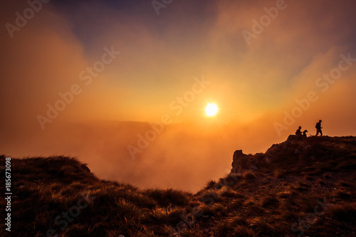 Foggy autumn evening in Val Rosandra